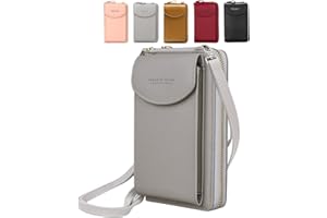 VDSOW Piccolo borsa a tracolla da donna in pelle portafoglio porta Custodia per cellulare con tracolla con fessura per carte, borse a tracolla per cellulare Portamonete regalo per ragazze festa della mamma