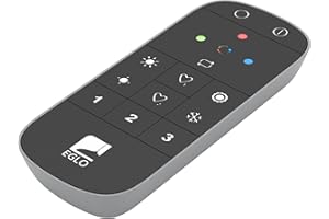 EGLO connect.z Smart Home telecomando 2.0, ZigBee, accessorio per luci EGLO connect.z in plastica nera e grigia, a batteria