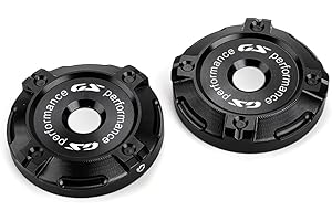 CCYYMOWOK 2 pièces pour R1300GS GS1300 R1300 GS R 1300GS Adventure ADV 2024 2025 2026 Couvre-amortisseur décoratif en aluminium pour moto Accessoires pour roue avant R 1300 GS 1300gsa GSA (Noir)