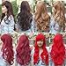 Popamazing Multicolor Various Women's Sexy Fancy Dress Wigs Cosplay Costume Ladies Full Wig Party (Size D(Long Wavy Wig + Wig Cap), Blonde)