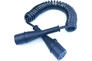 Matel Service Elektrowendel Spiralkabel 7 polig 24V Kunststoffsteckern TYP N LKW Anhänger