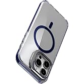 Minesk iphone 15 Pro Max i&ccedil;in Magsafe ile Uyumlu Luxo Serisi Y&uuml;ksek Kalite Kılıf Ultra Şeffaf G&ouml;r&uuml;n&uuml;m Ve Standlı Ergonomik Ta