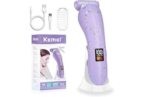 GUIRFLY1N1 Lady Shaver for Women, Electric Razor for Women Wet and Dry Shaving, Cordless Ladies Shaver for Legs, Arm, Underarms, Face, Bikini, USB Rechargeable Lady Shavers