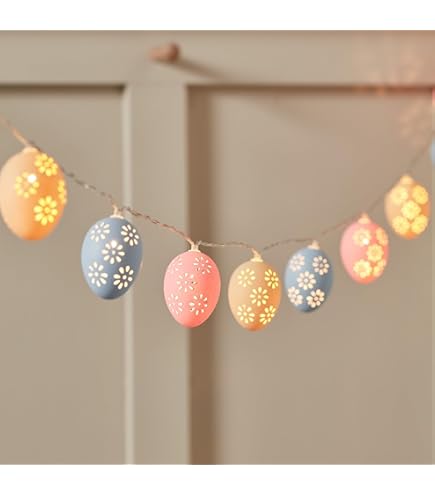 Lights4fun Guirlande Lumineuse De Pâques En Forme De Carotte En Bois Fonctionnant A Piles Avec Micro~p118952295