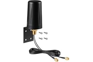 4G LTE 2x2 MIMO Low Profile Omni-Directional Outdoor Antenna Aerial Compatible with Huawei TP-Link 4G LTE Internet Hotspots, Routers, & Gateways, Supaerial