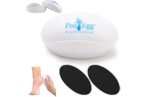 WRTEEASE Egg-Shape Foot Grinder - Portable Egg Callus Remover for Velvety Feet, Durable Manual Pedicure Tool,for Dead Skin Removal,Highly Effective Callus Remover Wake up Velvety Feet,for Foot Spa, Home Salon