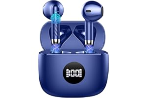 JXREV Cuffie Bluetooth Auricolari Bluetooth 5.4, Cuffie Wireless con 4 ENC Cancellazione Rumore Mic, Cuffie in Ear 40 Ore di Riproduzione, Cuffie Senza Filo HiFi Stereo IP7 Impermeabili per iOS & Android