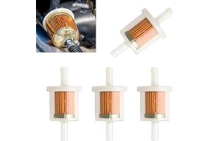 FINALCOOL 4 Pezzi Filtro Benzina Universali da 8 mm, Universale Filtri Carburante, Filtro Benzina, Filtri Ad Alta Precisione, Sostituzione Del Filtro Per Scooter, Motociclette, Generatori, Tosaerba