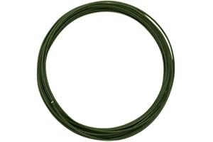 Vaessen Creative Fil Aluminium 5 m x 1,5 mm - Fil Métallique Dark Green (Vert) - Fil de Fer Souple pour Loisirs Créatifs, Perlage et Fabrication de Bijoux