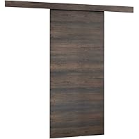 Mirjan24 Schiebetürsystem Multi Komplett-Set für Schiebetüren Trennwände Innentüren (Dunkel Esche, Modell 80, mit…