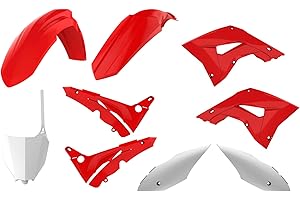 POLISPORT 90772 - Polisport MX Restyling Replica Kit per chi cerca la qualità OEM per moto Honda in colore rosso/bianco