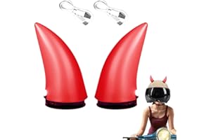 Huaxingda Helmets Devil Horn - Motorcycle Helmets Accessories for Women,Horns Cosplay Glow in the Dark Stick on Motorcycle Helmets for Women Men Kids