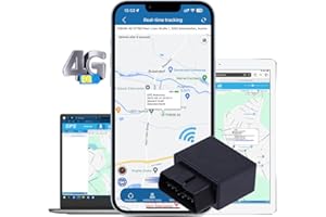 4G OBD Localizador GPS para Coche,TKMARS OBD Plug&Play GPS Tracker con Sistema de Alarma,protección antirrobo para Coche, localización en Tiempo Real, App localización en línea,TK816