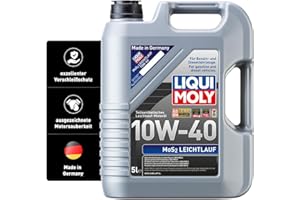 LIQUI MOLY MoS2 Leichtlauf 10W-40 | 5 L | teilsynthetisches Motoröl | Art.-Nr.: 1092