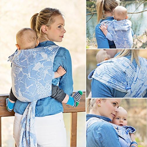 Hoppediz Hop-Tye Classic Baby Carrier Sling (New York Petrol)