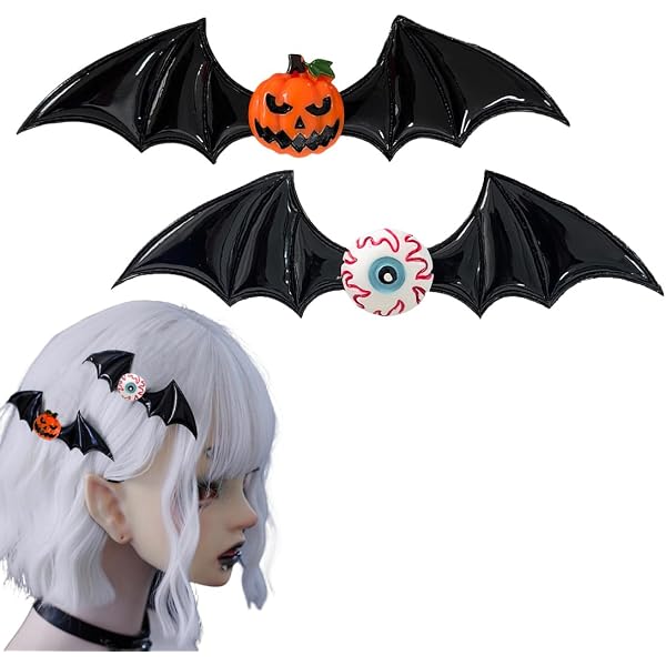6 Halloween-Haarspangen Mit Kürbis, Geist & Spinne - Gruselig-süßer Schmuck Für Mädchen & Frauen