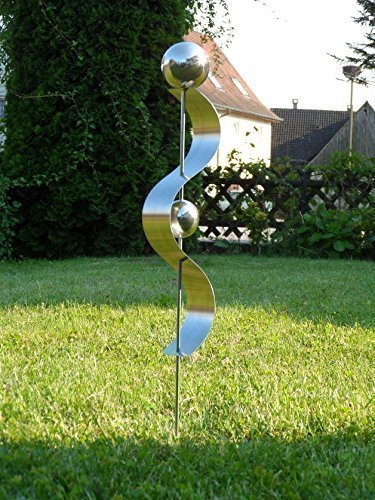 Edelstahlstele „D-60cm“ Gartenstecker aus Edelstahl Gartendeko Pflanzenstab Pflanzenstecker - 2