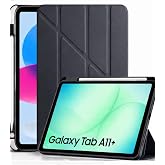 Samsung Galaxy Tab A11 Plus 11 İn&ccedil; İle Uyumlu Kalemlikli, Uyku Modlu, Mıknatıslı, &Uuml;&ccedil;gen Standlı, Darbeye Dayanıklı Kaplama Ak