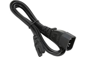 VBESTLIFE C14 na C7 kabel zasilający, wtyczka IEC320-C14 na gniazdo IEC320-C7, kabel adaptera, uniwersalny kabel sieciowy, 1,9 m