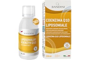 ‎BANDINI Bandini® Koenzym Q10 Liposomalny 200 mg | Ubiquinol CoQ10 Wysoka Dawka 250 ml CAVAQ10® o wysokiej biodostępności, wegański, pozyskiwany z fermentacji kukurydzy.