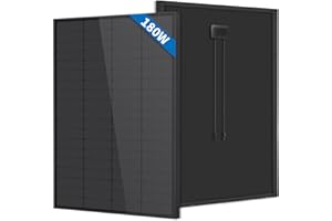 FIREFLY ENERGY Modulo solare monocristallino da 180 Watt per camper, barche, rimorchi, camper, marine, sistemi indipendenti dalla rete