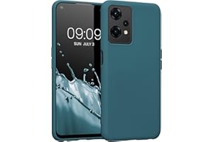 kwmobile Funda para OnePlus Nord CE 2 Lite 5G Carcasa - Ultrafina de TPU y Silicona con Bordes elevados anticaídas - petróleo