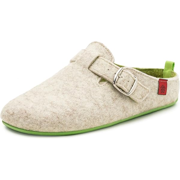 Andrés Machado Unisex Slippers met gesloten hak - dames en heren, zomer en winter gesloten teen AM002 - vilten bovenkant, met anti-slip rubberen buitenzool – Zwart, EU 43