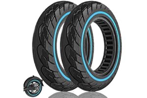 Felixstory Pneu solide 10x2.125, Pneu de Scooter électrique Anti-perforation, Pneu Original Remplaçant Pour 10x2,10x2/54-152, 8.5x2, 50/75-6.1 Tailles, pneu Antidétonant en Caoutchouc de 10 Pouces