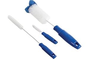 Reinigungsset für PetSafe Drinkwell Trinkbrunnen, Drei praktische Bürsten in verschiedenen Größen, Mit Rostschutz