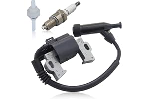 AUMEL Bobina di accensione per Honda GX240 GX270 GX340 GX390 Modulo di accensione con candela e collegamento carburante Bobina ad alta tensione Kit bobina di accensione Trasformatore di accensione