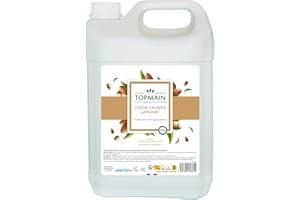 TOPMAIN - Crème lavante main - Formule nettoyante, Hydratante et adoucissante - Ingrédients d'origine naturelle - Parfum amande - 5L - Fabrication française