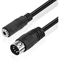 Tomost Din 8 pin a RCA e cavo audio da 3,5 mm, 8 pin DIN maschio a 3,5 mm + 2RCA maschio TRS stereo AUX cavo adattatore per ricevitore lettore CD subwoofer