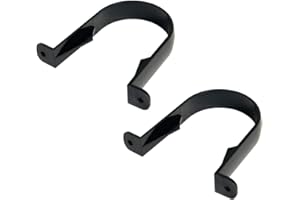 FLOPLAST Black 68mm Round Gutter Pipe Clip - Bag of 2