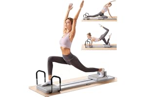 ExeractFit Pilates Reformer Machine Équipement pour Maison et Salle de Sport Convient Avancés et Débutants Pilates Board Planche Pilate Ski Trainer Soft Body Appareil