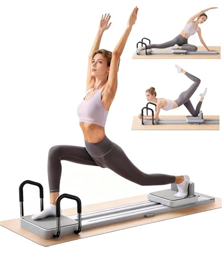 Pilates Reformer Pieghevole – Macchina Per Allenamento A Casa, Carico 100kg