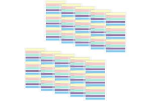 LELE LIFE Lot de 3 000 onglets adhésifs ultra fins pour surligner, petits textes, marque-pages colorés, onglets d'index adhésifs transparents, onglets d'annotation, onglets de livre, macaron