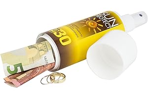 plasticfantastic Safe für Box Sun Protect 18 x 5 cm, Schaumstoff, Gelb