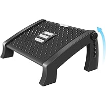 Poggiapiedi Ergonomico Per Scrivania HOMCOM - Regolabile In Altezza Con Rulli Massaggianti - Foto 7