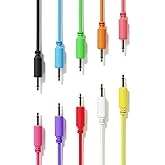 ExcelValley - Mono Modular Patchkabel TS 3,5mm 1/8 Zoll Eurorack Synthesizer [10-Pack | 60 cm - 23,62"]