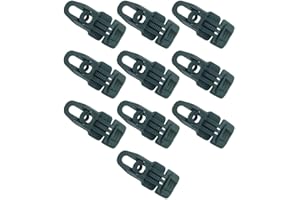 PACCS 10 x Holdon® MIDI Clip Schwarz - Klammer Klemme Befestigungsöse für Banner, Zelt, Planen, Molton - BO-Camp/Isabella