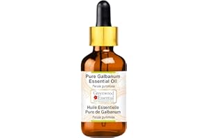 Greenwood Essential Huile essentielle de galbanum naturelle (Ferula gummosa) avec compte-gouttes en verre, distillée à la vapeur, 10 ml