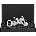 Vintage Beer Bottle Opener for Men, Novelty Motorcycle Bottle Opener with Gift Box, Father's Day Gift Birthday Gift Christmas Valentines Gift for Him Men Father Boyfriend Grandpa Husband (Silver)