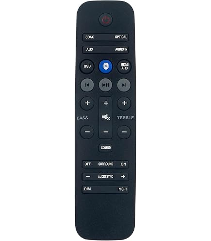 Telecomando RT996580004176 Compatibile Con Philips Soundbar HTL2101 HTL2101A HTL2102 HTL2105 HTL2109 HTL2151 HTL5120 HTL2111A HTL1190B HTL1170B/F7 HTL1177B/F7 HTL1190B/12 Sostituzione Controllore