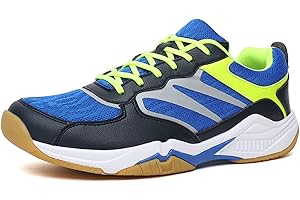 Eribby Men's Badminton Shoes, Lightweight and Breathable Badminton Shoes