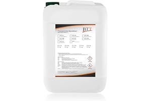 ‎BTT-BESCHICHTUNGSTECHNIK BTT-PF Steinteppich Porenfüller (9 kg) 2K transparenter Epoxidharz Porenverschluss, Versiegelung für Marmorkies Steinboden, EP-Harz in glasklarer Qualität