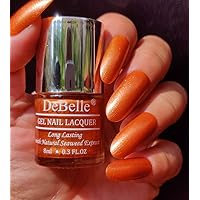 DeBelle Gel Nail Lacquer - Aurora (Amber with Copper Glitter), 8 ml