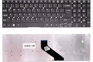 WIKIPARTS LTD Wikiparts* New UK Layout Laptop Keyboard Replacement for Acer Aspire E15 ES1-512-C5QN, E15 ES1-512-C5RZ, E15 ES1-512-C5S4, E15 ES1-512-C5WE, E15 ES1-512-C5XM, E15 ES1-512-C5XY, E15 ES1-512-C5YW