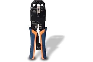 AISENS Pinza Metallica a crimpare Rj10/Rj11/Rj12/Rj45 a cricchetto