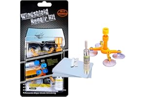 Manelord Car Windscreen Repair Kit for Auto Windshield Chips and Cracks, Bulls-Eye, Spider Web, Star-Shaped, Nicks, Half-Moon Crescents