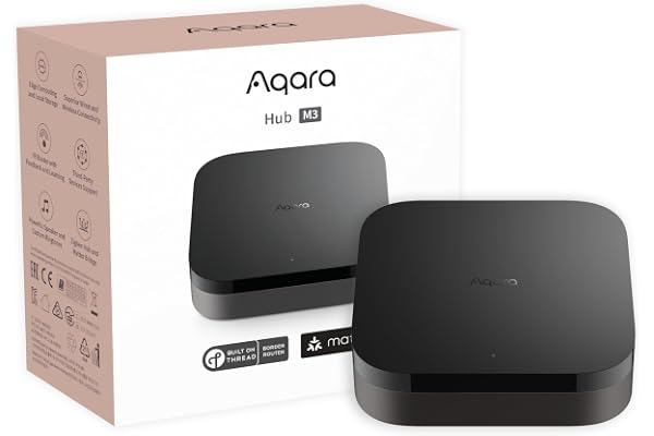Aqara Hub M3 pour la Domotique, Matter Controller, Routeur de Bordure Thread, Doté de Zigbee, Bluetooth, Wi-Fi, PoE, IR, Prend en Charge Alexa, Google Assistant, Apple HomeKit, SmartThings, IFTTT